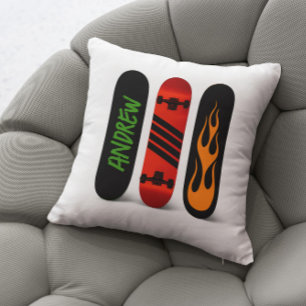 Skateboard Monogram Kudde