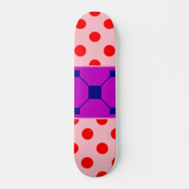 Skateboard mönster Dot Bräda 21,5 Cm (Framsida)
