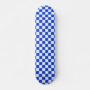 Skateboard Mönster, ljusblå och vit