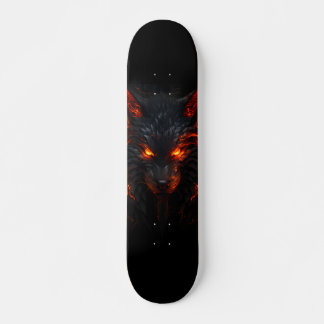 Skateboard Monstruo zorro con ojos rojos