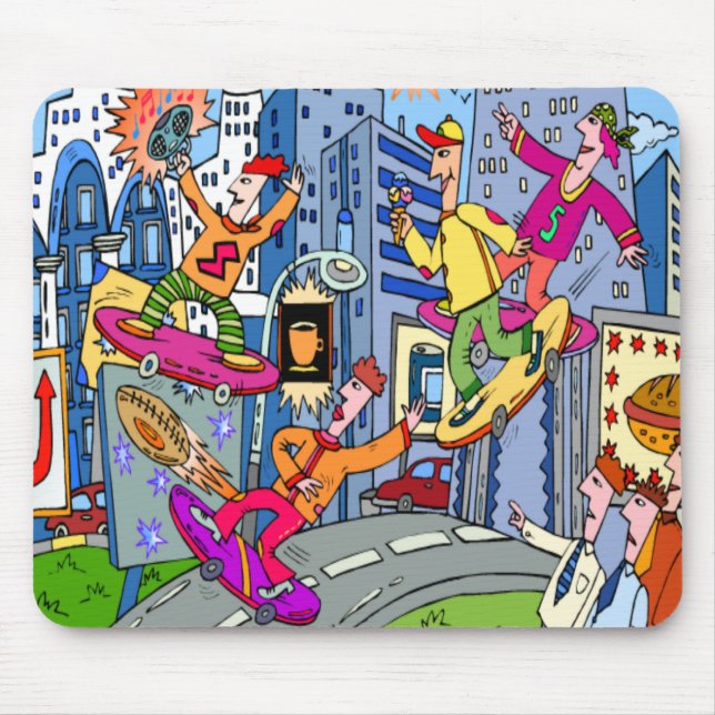 Skateboard Mousepad Musmatta (Framsidan)