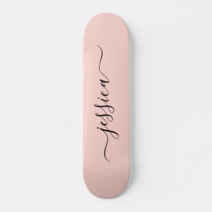 Skateboard namn för Girly  rosa elegant-skript