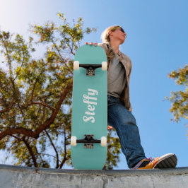 Skateboard namn, gigantisk och vit personlig