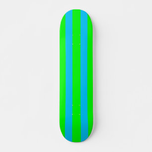 Skateboard Neon Lime Green och Teal Blue Rand