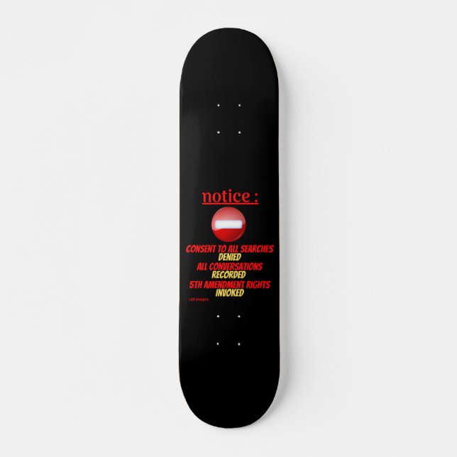 Skateboard "NOTICE.." (Framsida)