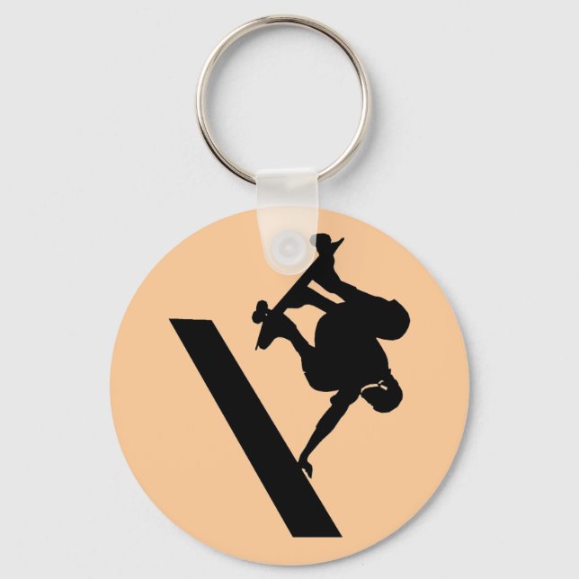 Skateboard-nyckelring Nyckelring (Framsida)