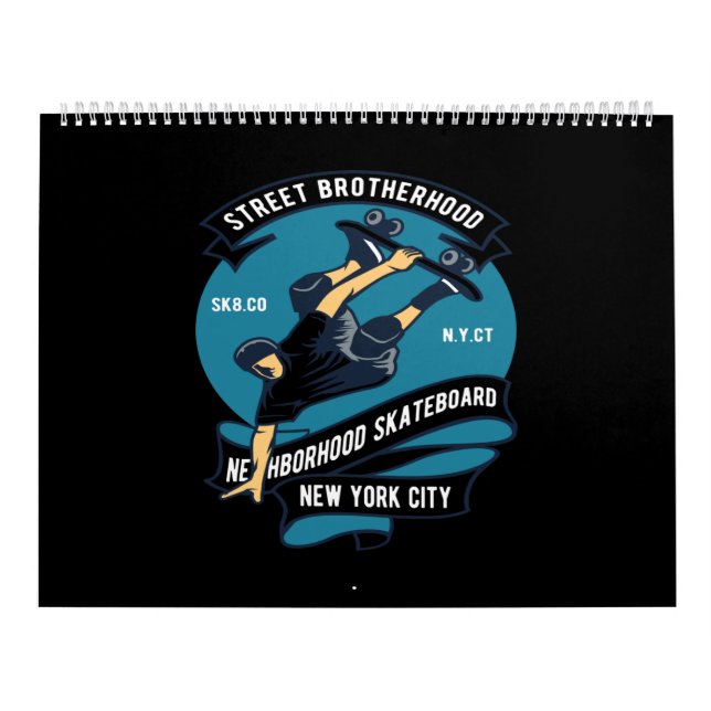 Skateboard of Gata brotherown Kalender (Omslag)