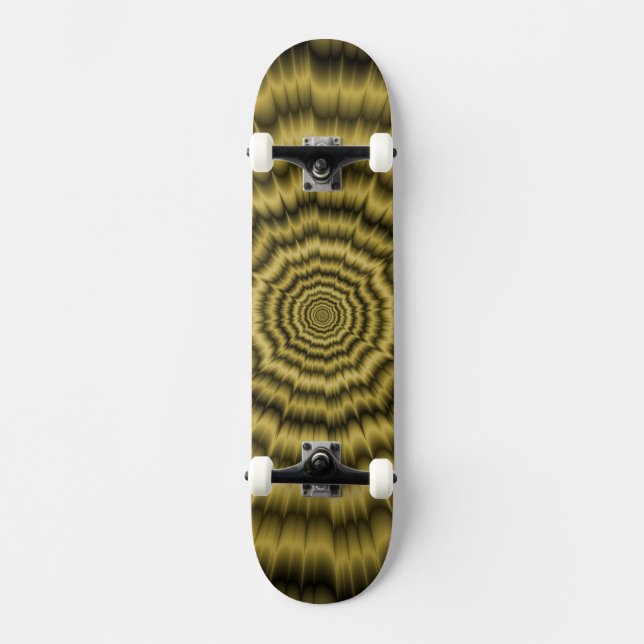 Skateboard Öga Boggling Explosion i Guld (Framsida)