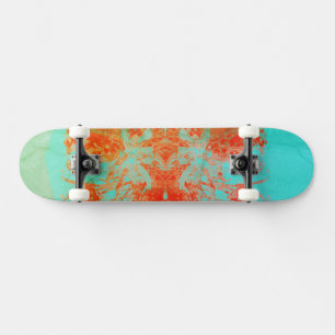 Skateboard på Turquise Ombre Frimärke