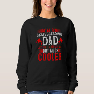 Skateboard Pappa som en Normal Pappa Only Coola Fa T Shirt