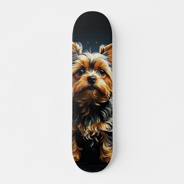 Skateboard Perro miniatura enérgico y juguetón (Framsida)