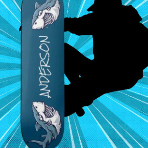 Skateboard Personlig 2 Blue Sharks