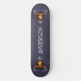 Skateboard Personlig Arg Gorilla Head Helig