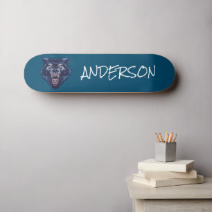 Skateboard personlig Blue Wolve