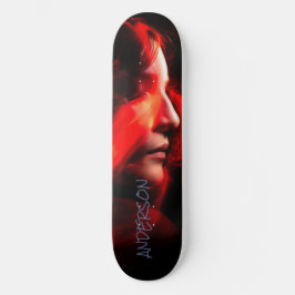 Skateboard Personlig Modern Black Orange dam