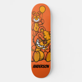 Skateboard Personlig Orange Teddies