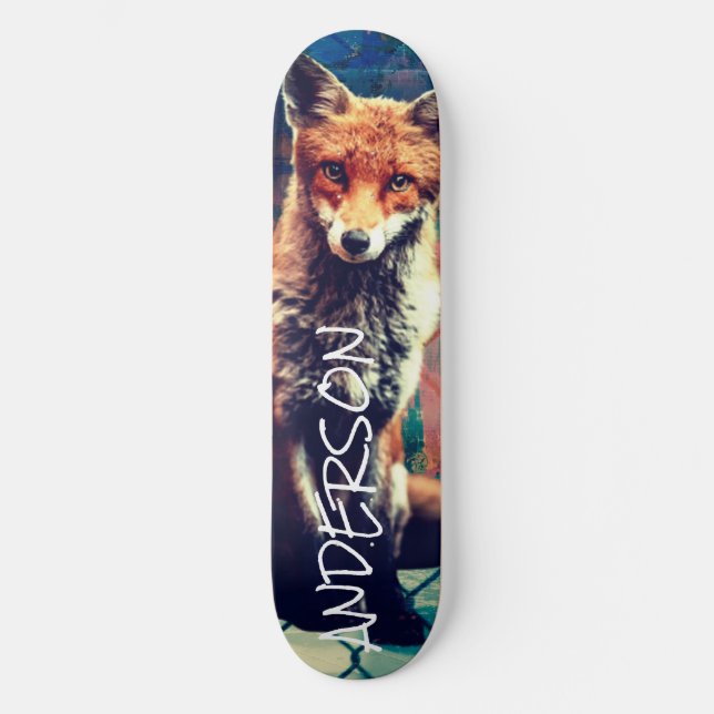 Skateboard-Personlig - RBAN FOX Mini Skateboard Bräda 18,5 Cm (Framsida)