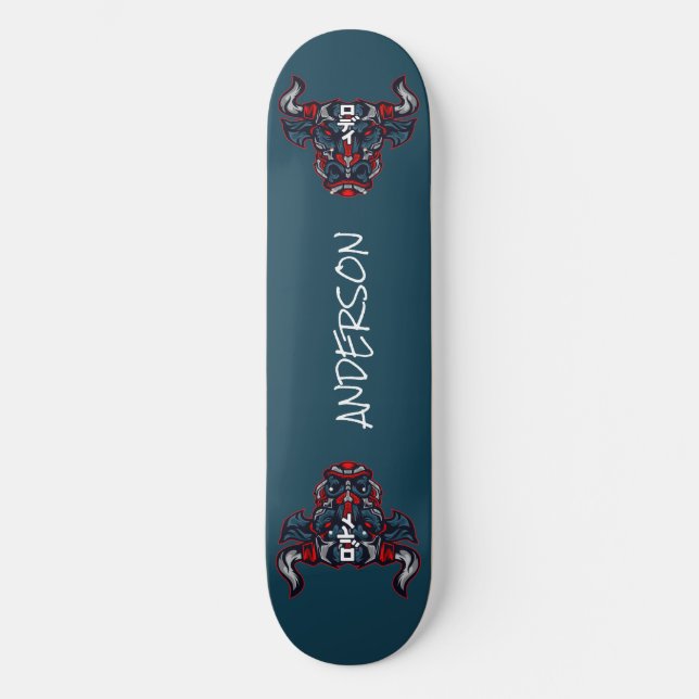 Skateboard Personlig Red Bull Mecha (Framsida)
