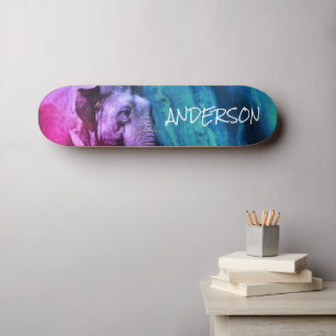 Skateboard Personlig Rosa Elephant