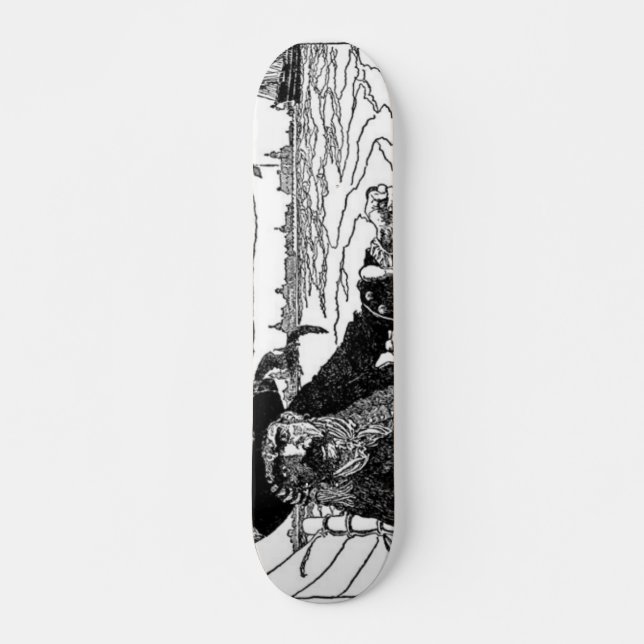 Skateboard pirat bräda 20,5 cm (Framsida)