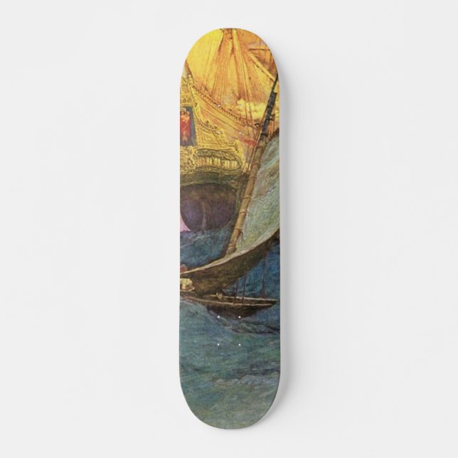 Skateboard pirat bräda 21,5 cm (Framsida)