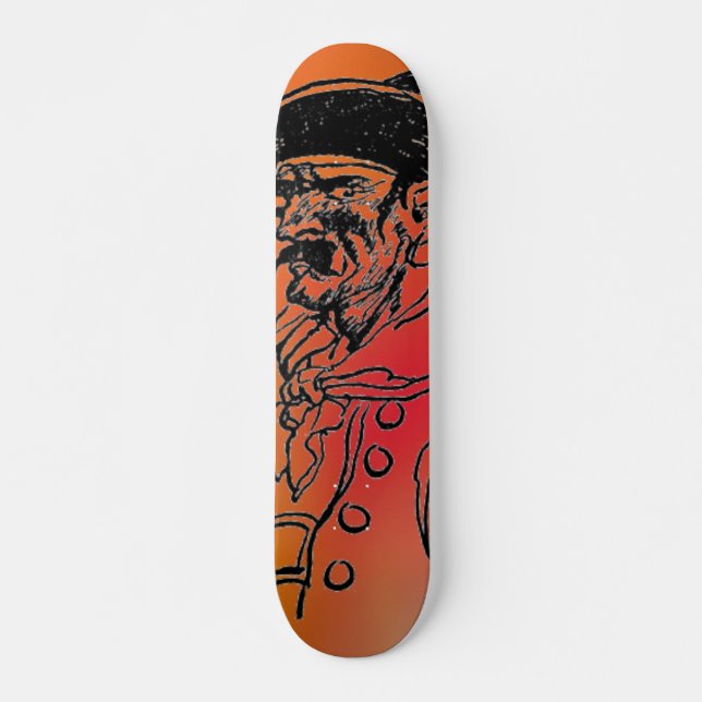 Skateboard pirat bräda 21,5 cm (Framsida)