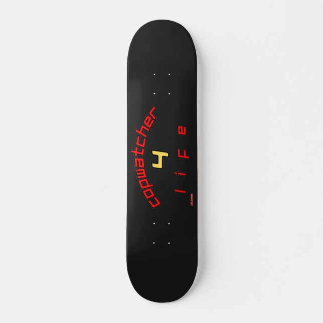 skateboard "POLISÖVERVAKARE FÖR ALLA TID"  (Framsida)