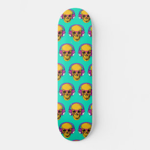 Skateboard - Popup Art Skull