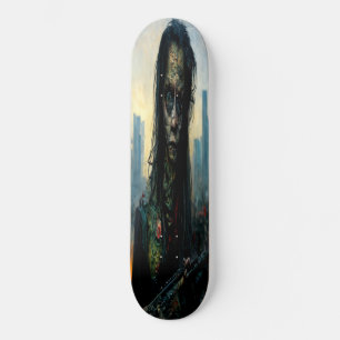 Skateboard Porträtt i en Girl Zombie