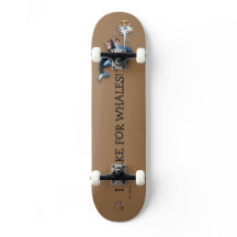 Skateboard Prince Patches "Jag bromsar för valar!"