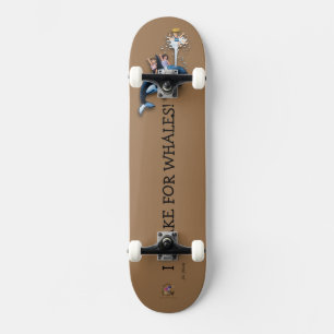 Skateboard Prince Patches "Jag bromsar för valar!"