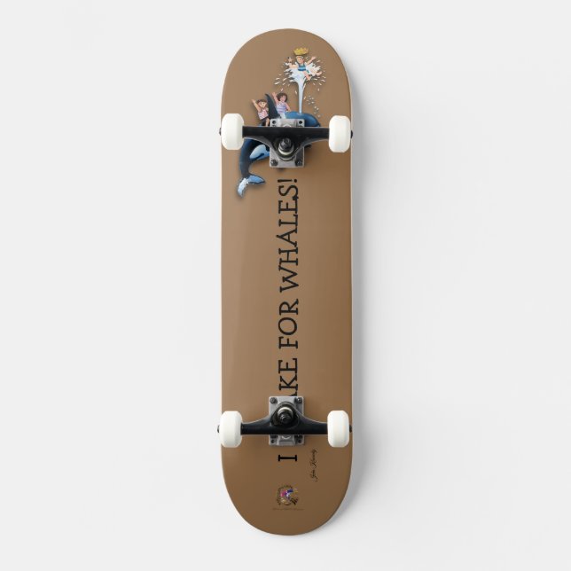 Skateboard Prince Patches "Jag bromsar för valar!" (Framsida)