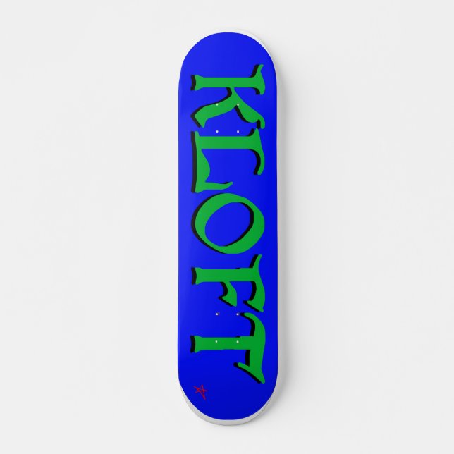 skateboard_pro KLOFT Skateboard Bräda 20,5 Cm (Framsida)