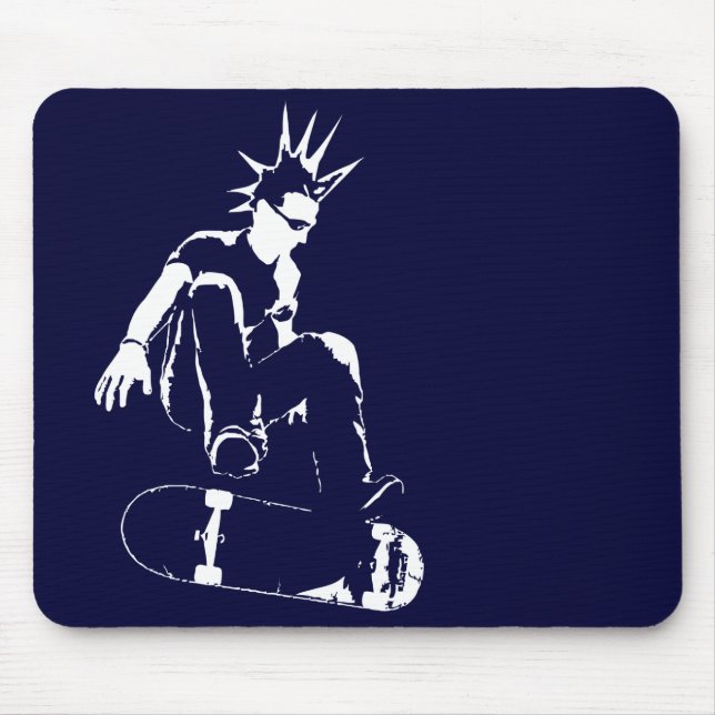 Skateboard punk musmatta (Framsidan)