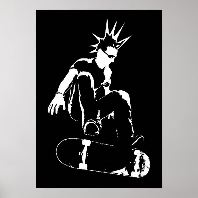 Skateboard punk poster (Framsidan)