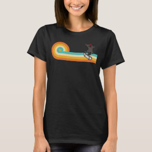 Skateboard raccoon stunts skater ulle t shirt