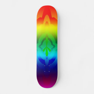 Skateboard, Rainbow Peace Symbol Mini Skateboard Bräda 18,7 Cm