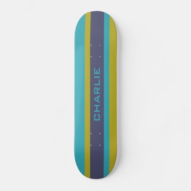 Skateboard rand Mönster anpassningsbar monogram (Framsida)