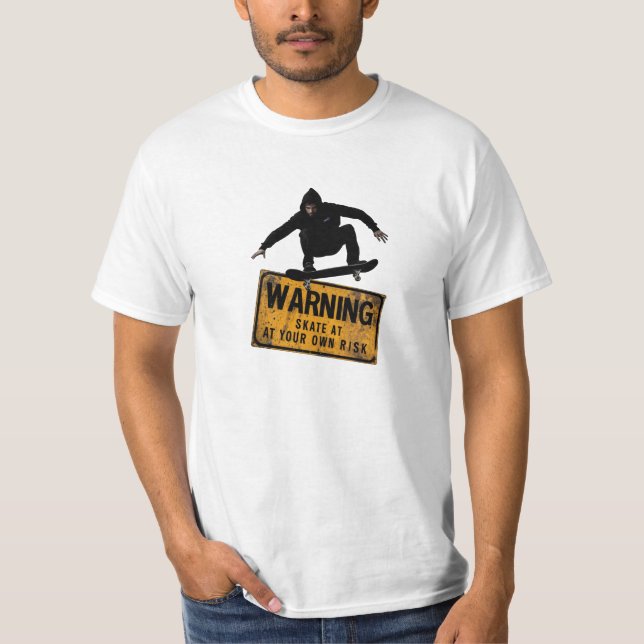 Skateboard Rebel T Shirt (Framsida)