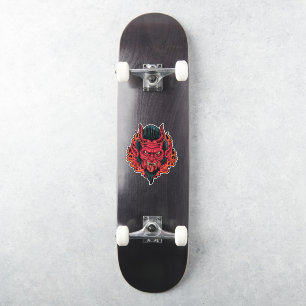 Skateboard Red Djävulen Klistermärken