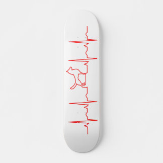 Skateboard Red Hund Heartslag