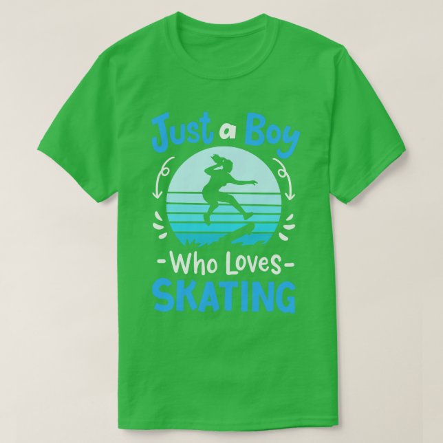 Skateboard Retro för Skater T Shirt (Design framsida)