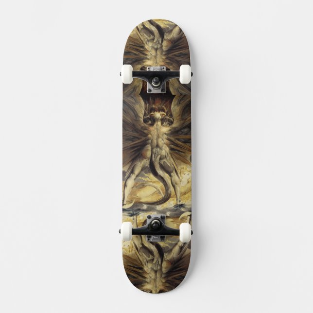 Skateboard, röd drake mini skateboard bräda 18,5 cm (Framsida)
