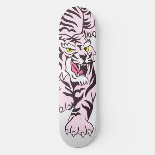Skateboard Rosa Tiger (Framsida)