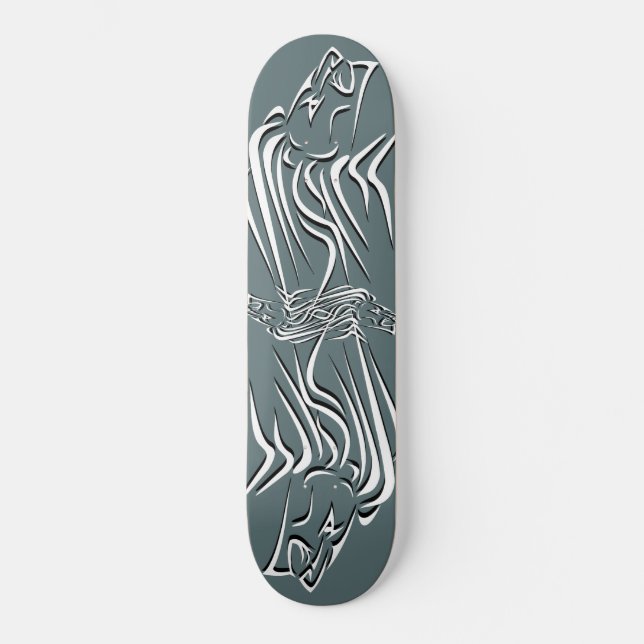 Skateboard Running i lejon - Ditt Färg (Framsida)