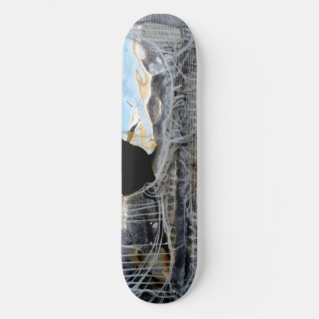 Skateboard "Rusted Chrome & Old Duct Tape" Bräda 21,5 Cm (Framsida)