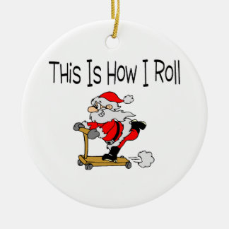 Skateboard Santa Julgransprydnad Keramik