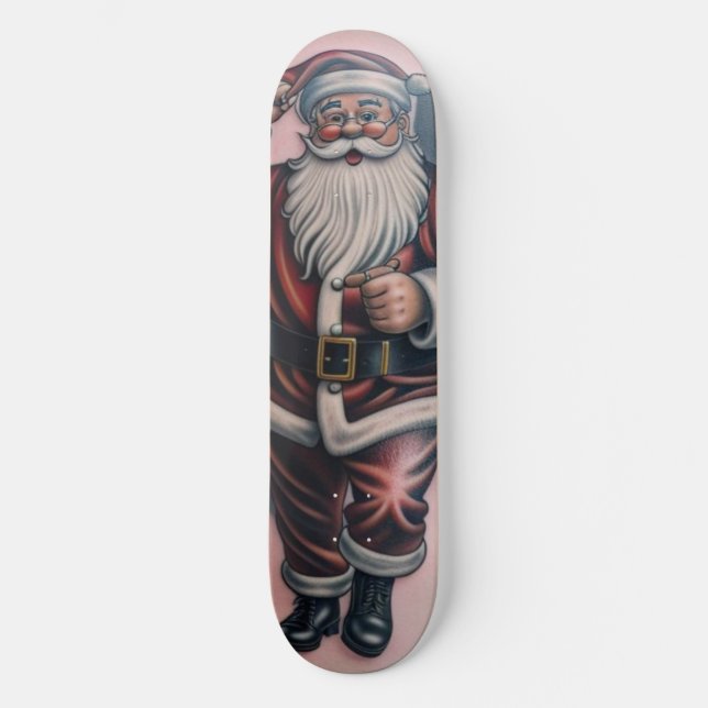 Skateboard Santa Tattoo 1 (Framsida)