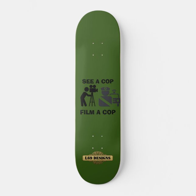 Skateboard "SE A COP FILM A COP3 (Framsida)