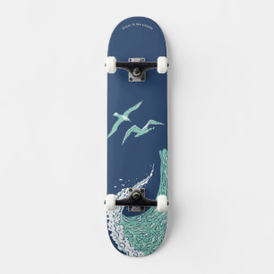 Skateboard, Sea Skateboard, Sea Skateboard, Sea De Mini Skateboard Bräda 18,5 Cm